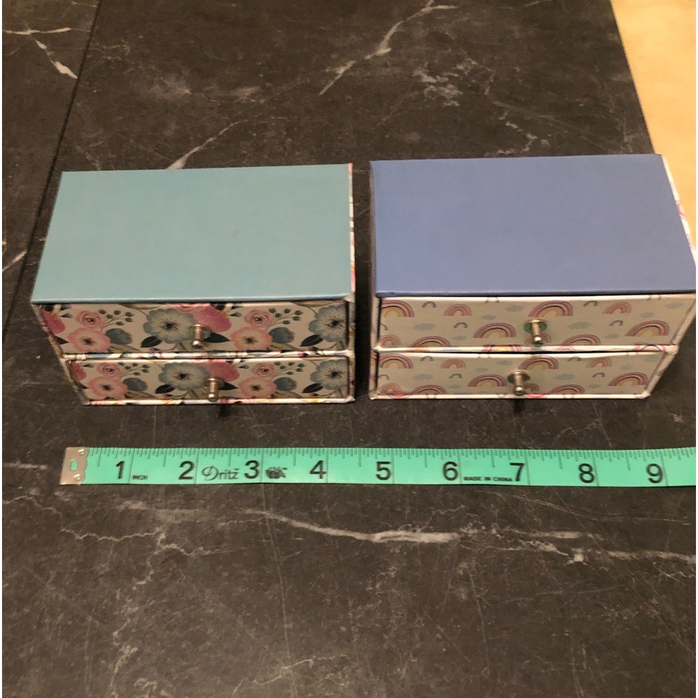 3/$30 Organizer Drawer Floral Flower Rainbow Desk Organization Makeup Kids
